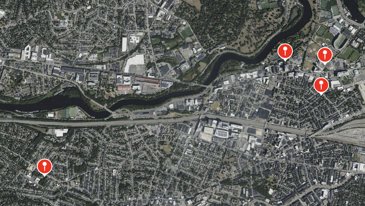 667 Washington Street, 263 North Harvard Avenue, A.R.T. kiosks